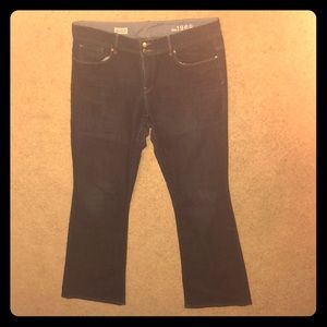 GAP Perfect Boot Dark Wash Jean - long length
